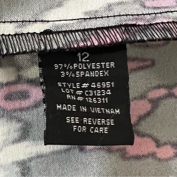 Ronni Nicole Midi Dress Black & Pink Sleeveless Whimsigoth Lined Party Size 12 - Picture 8 of 9